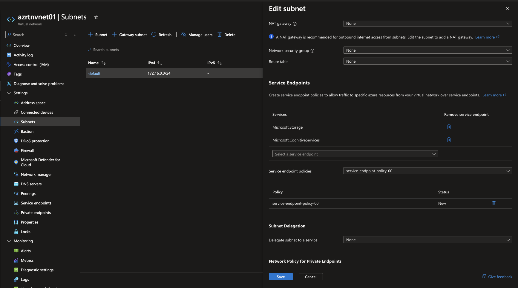 Service Endpoint Policy